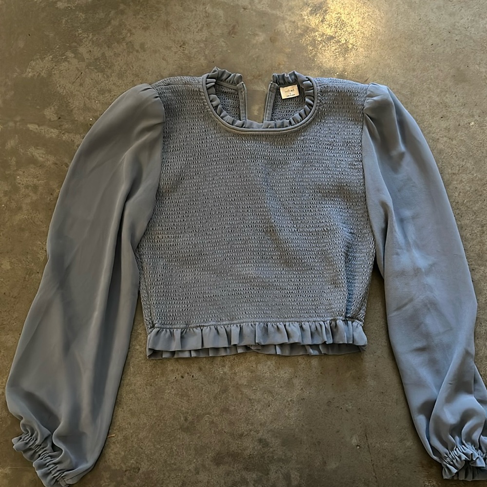 Wilfred tempest blouse granite blue